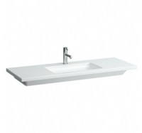 Laufen LIVING SQUARE umyvadlo do nábytku 130 cm, 3 otvory, s přepadem, bílá   H8164350001081